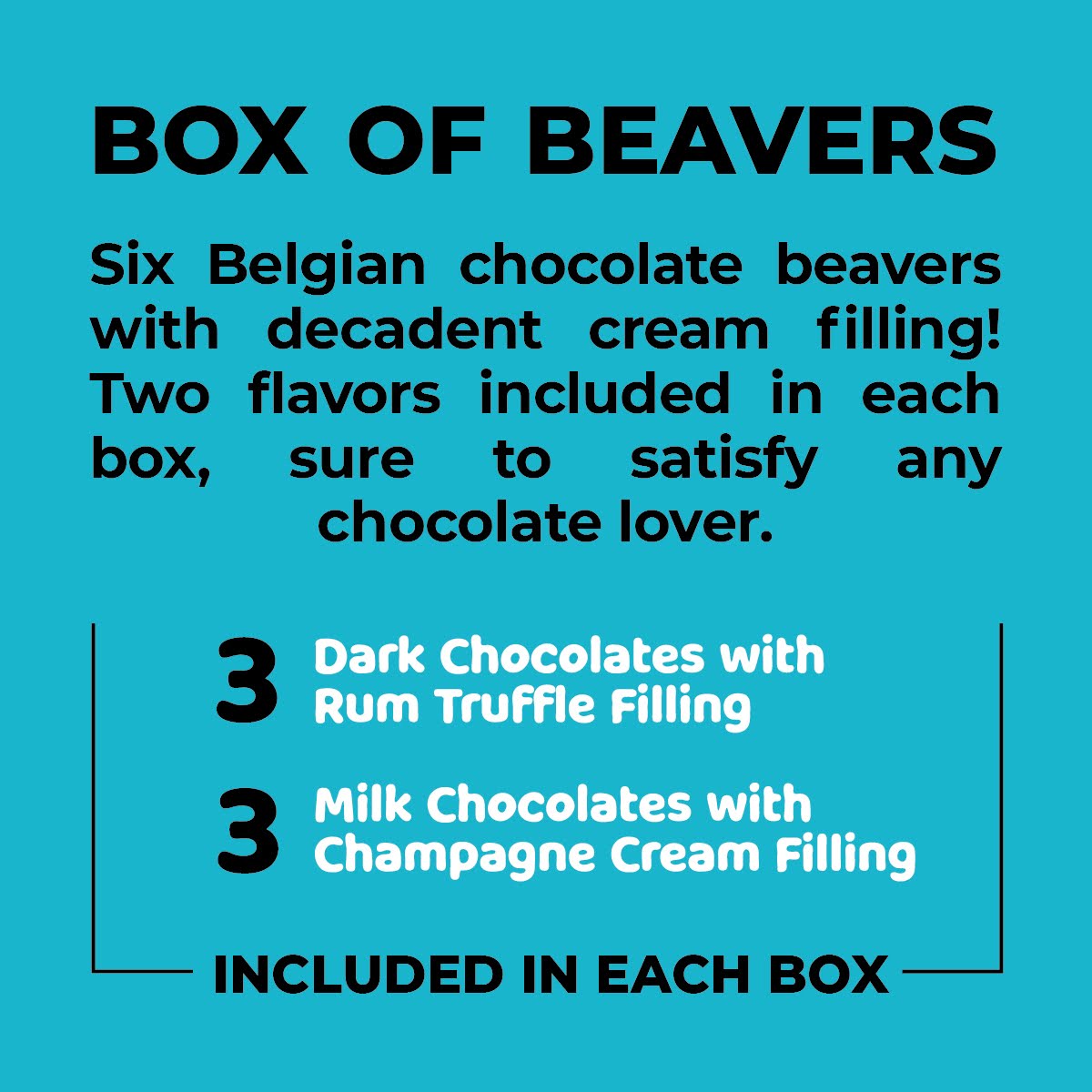 MILK AND DARK CHOCOLATE CREAM BEAVERS