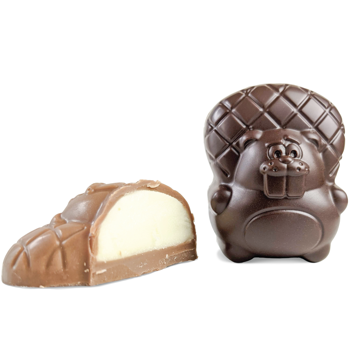 MILK AND DARK CHOCOLATE CREAM BEAVERS