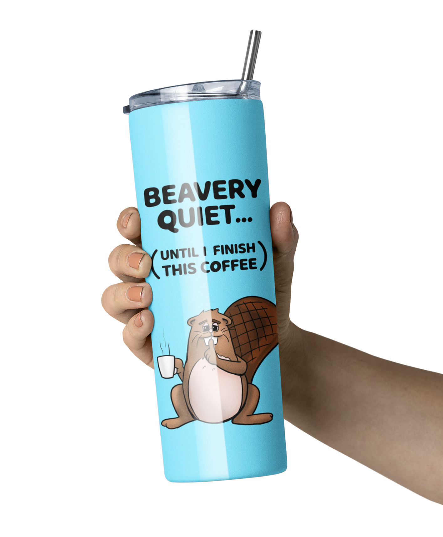 Beavery Quiet Tumbler (Blue)