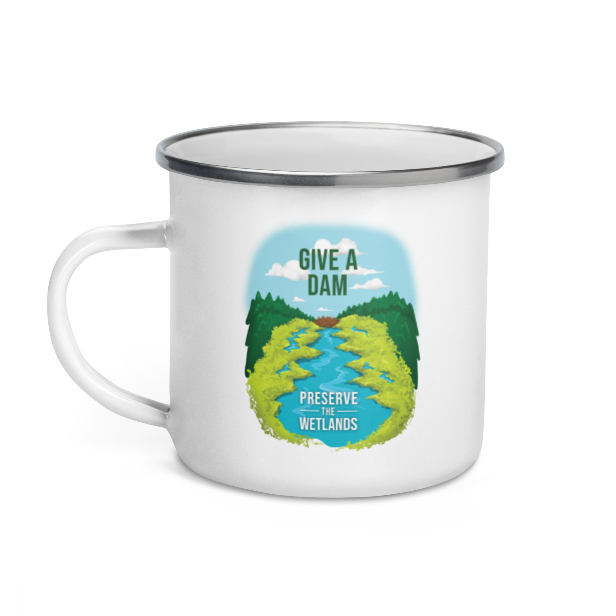 Preserve the Wetlands Enamel Mug